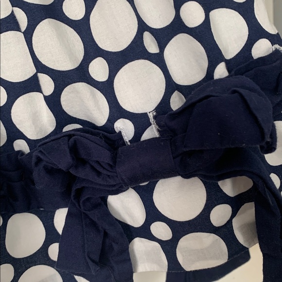 Biscotti Blue & White Dot Dress 10 EUC Ties in back - Picture 5 of 15